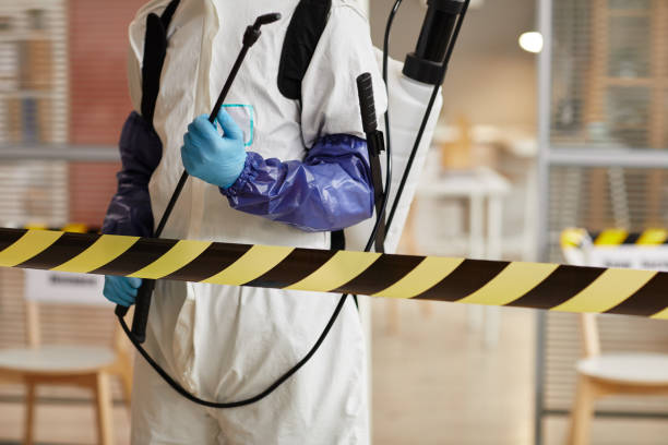 Professional Biohazard Cleanup technician working in Garden City, GA